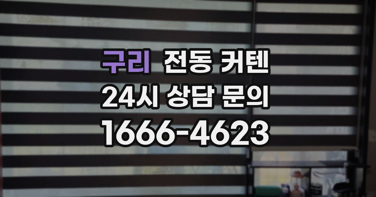 구리 전동 커텐
