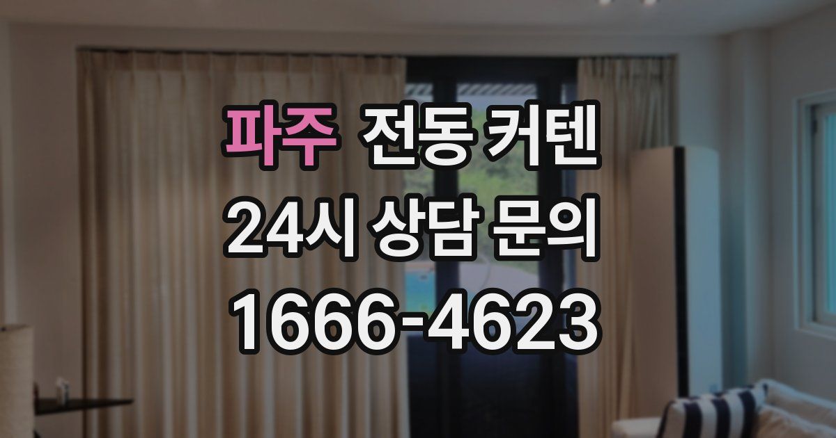파주 전동 커텐