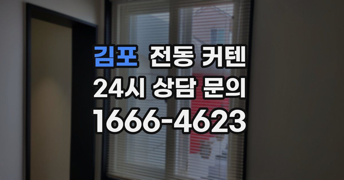 김포 전동 커텐