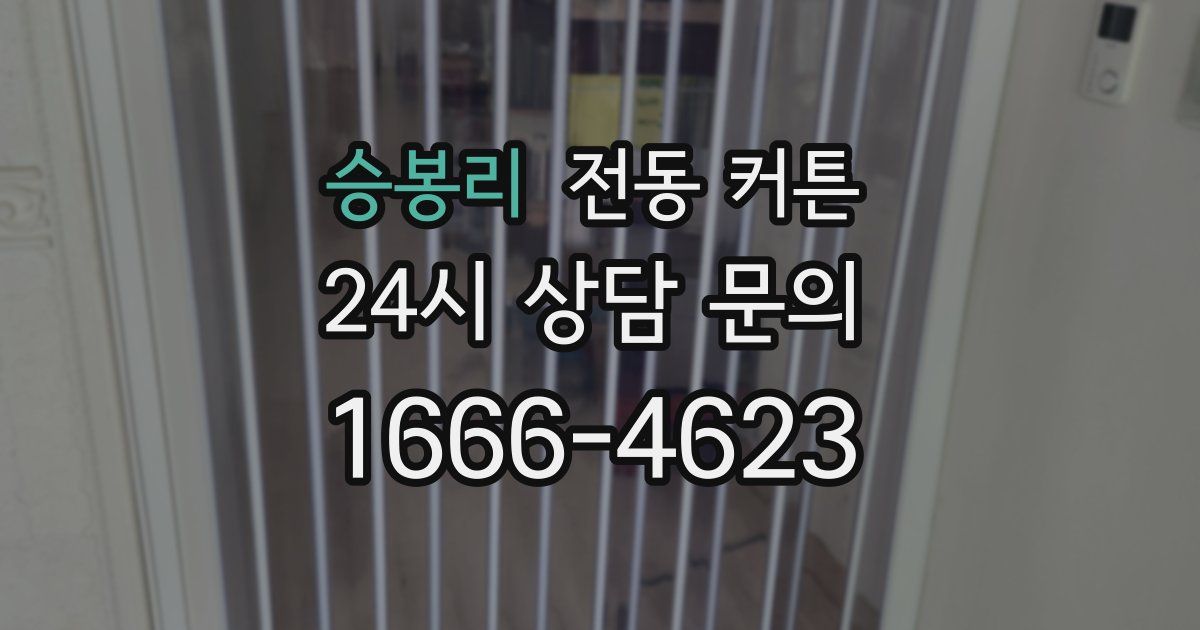 승봉리 전동 커튼