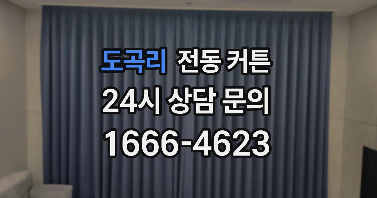 도곡리 전동 커튼