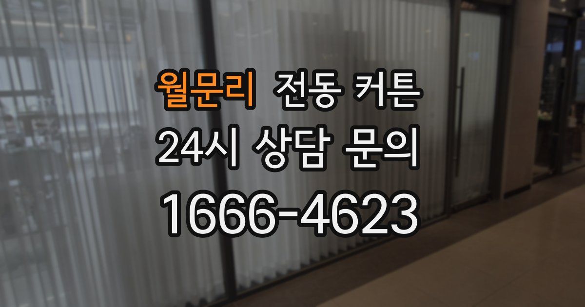 월문리 전동 커튼