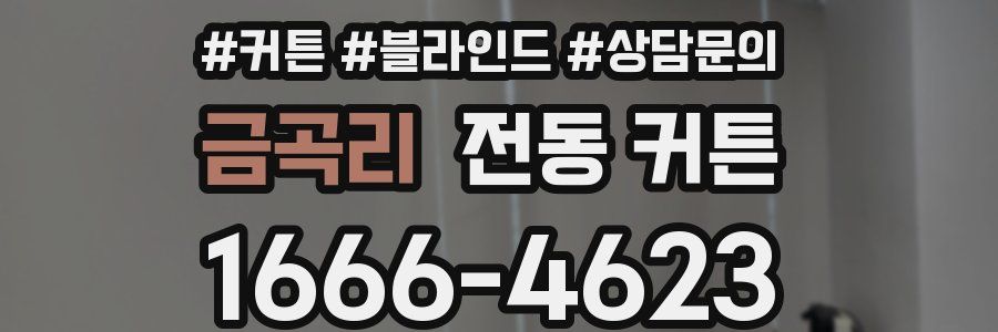 금곡리 전동 커튼