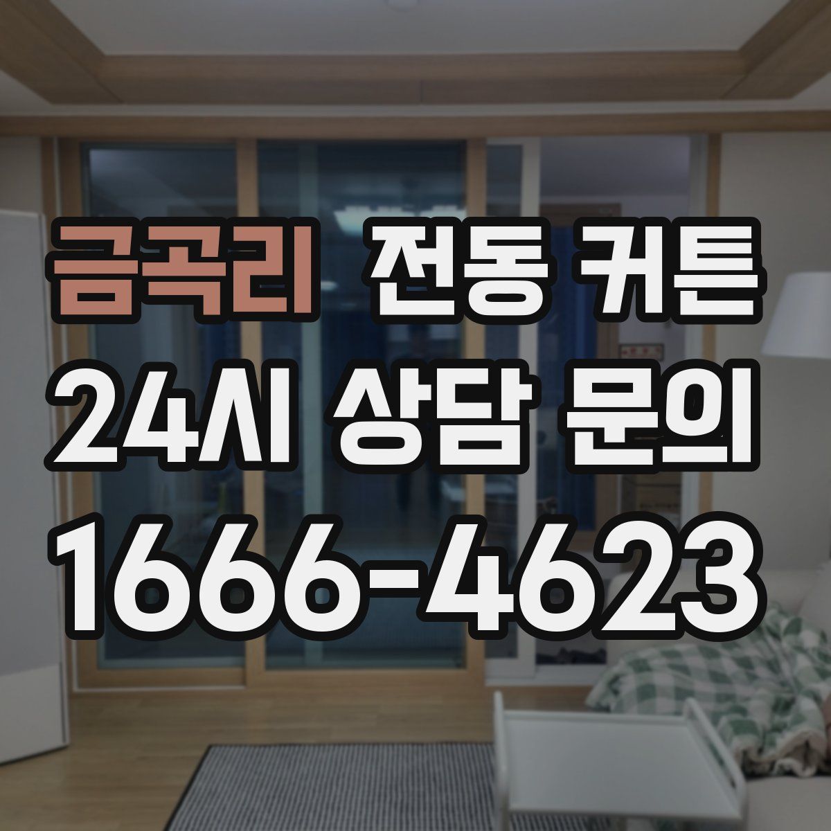 금곡리 전동 커튼