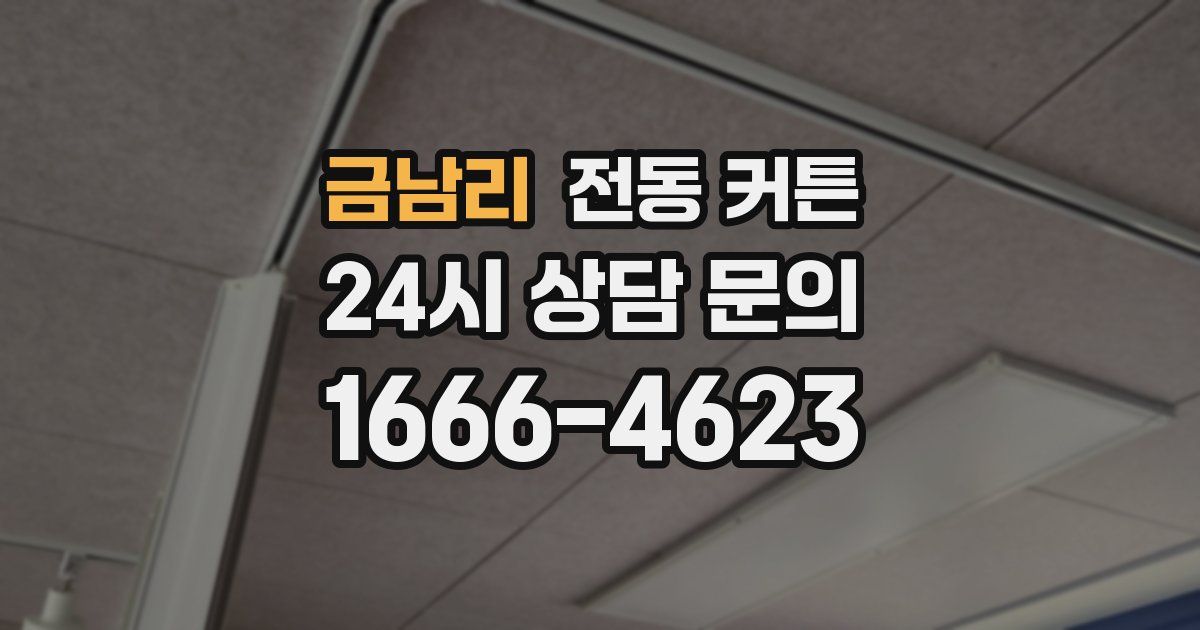 금남리 전동 커튼