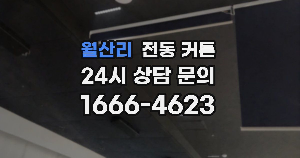 월산리 전동 커튼
