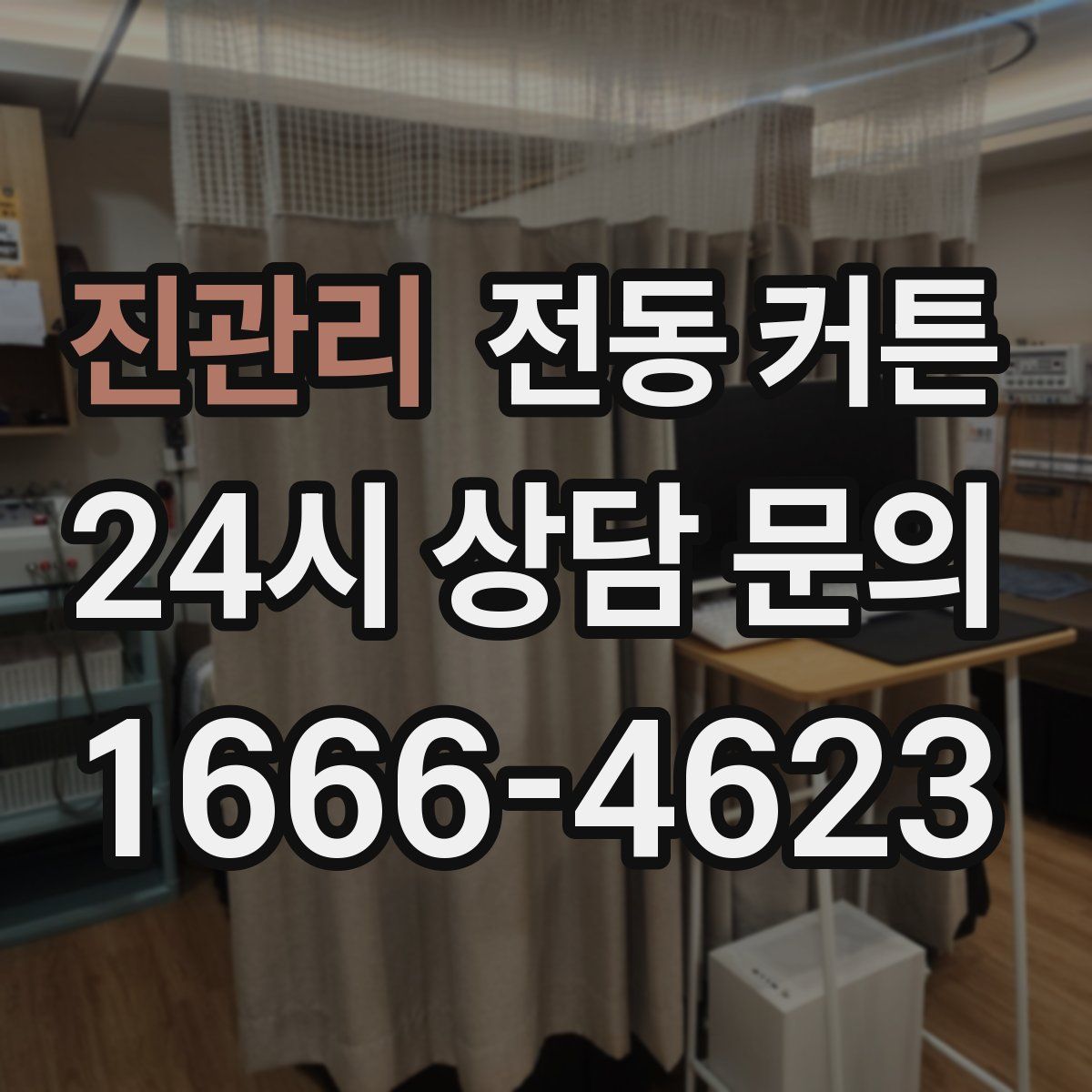 진관리 전동 커튼