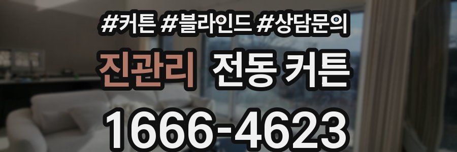 진관리 전동 커튼