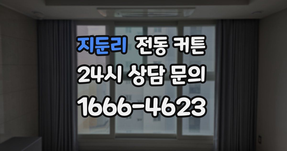지둔리 전동 커튼