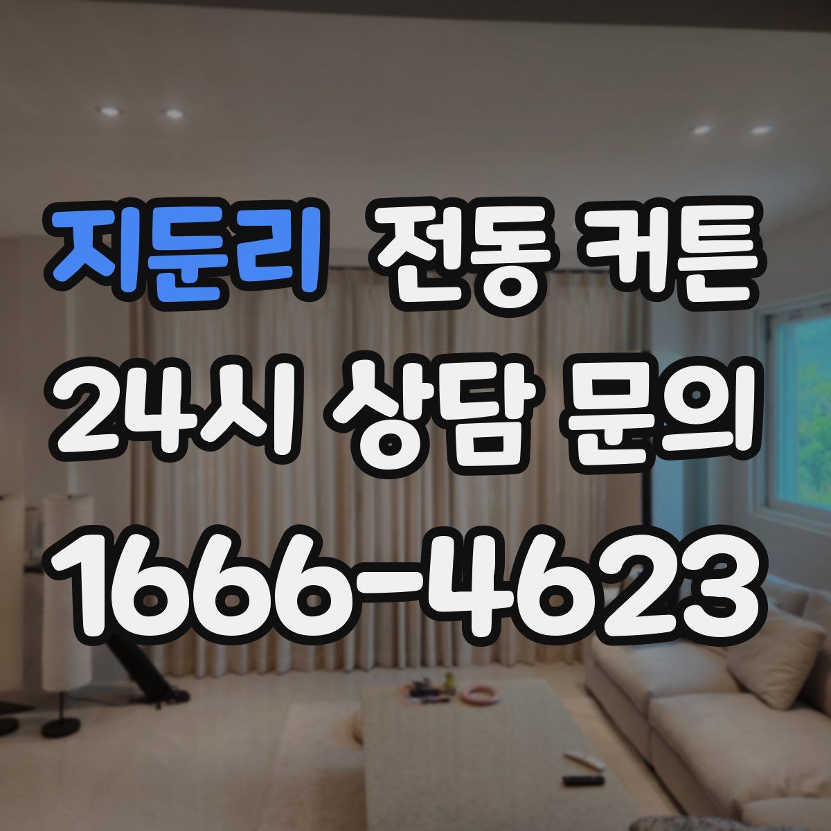 지둔리 전동 커튼