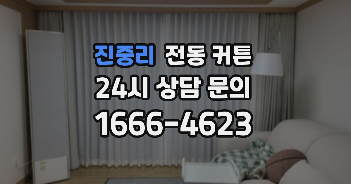 진중리 전동 커튼