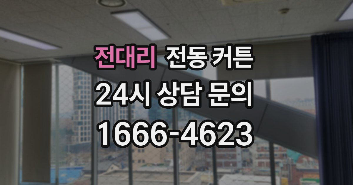 전대리 전동 커튼
