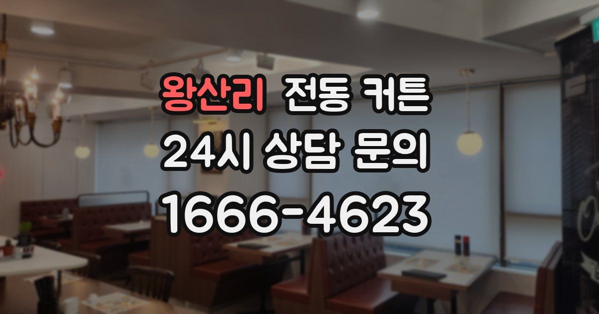 왕산리 전동 커튼