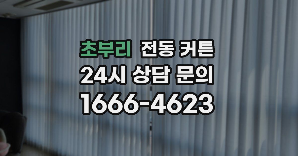 초부리 전동 커튼