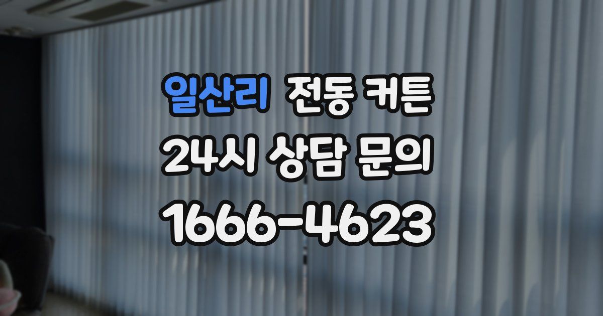 일산리 전동 커튼