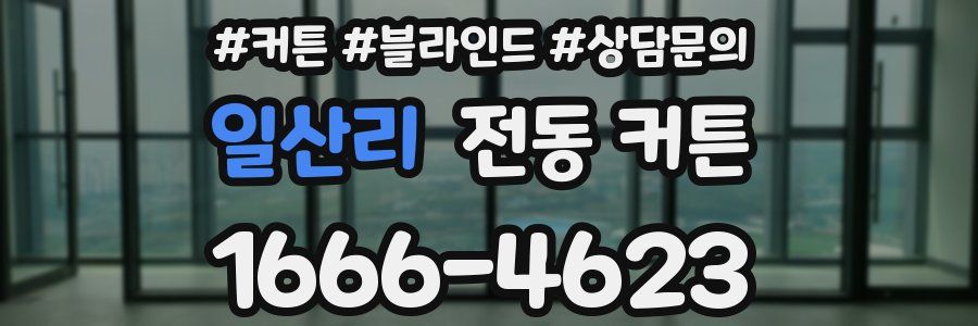 일산리 전동 커튼