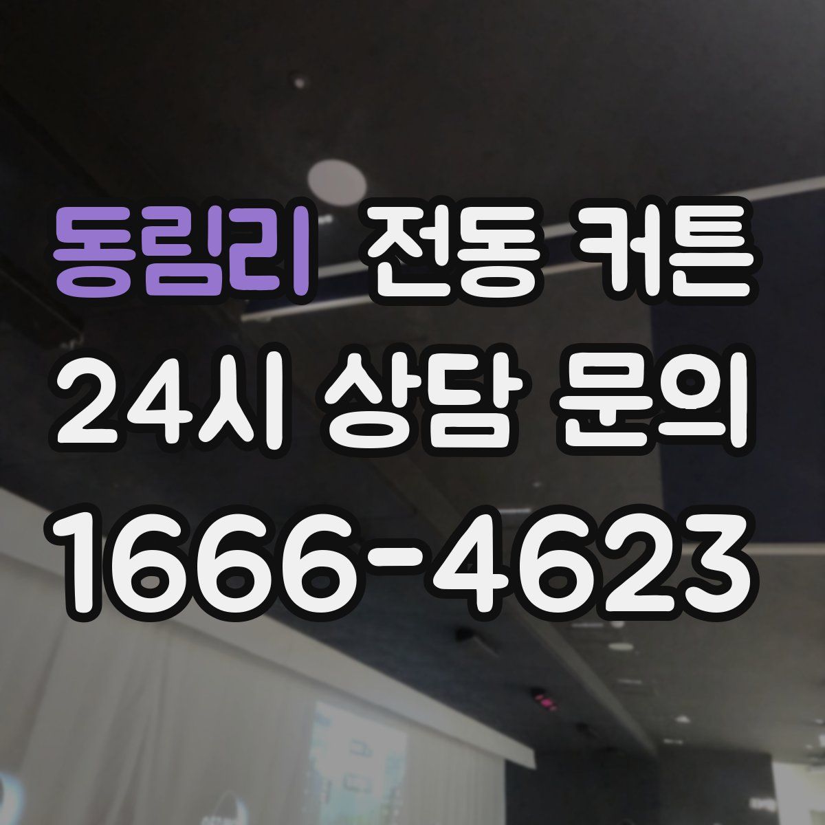 동림리 전동 커튼