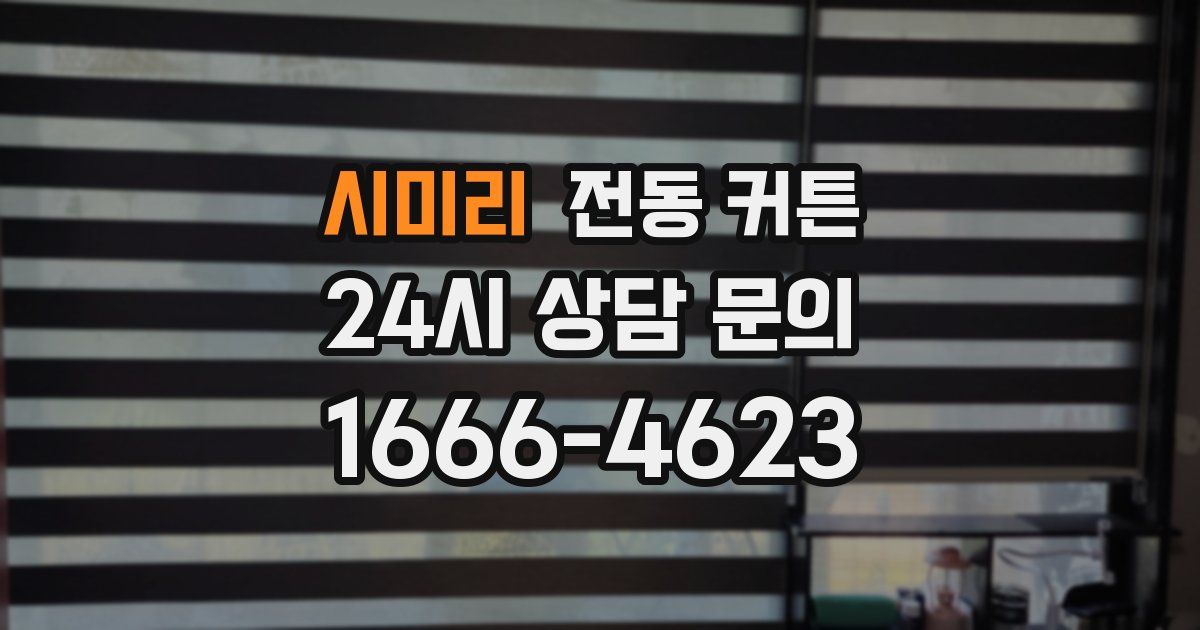 시미리 전동 커튼