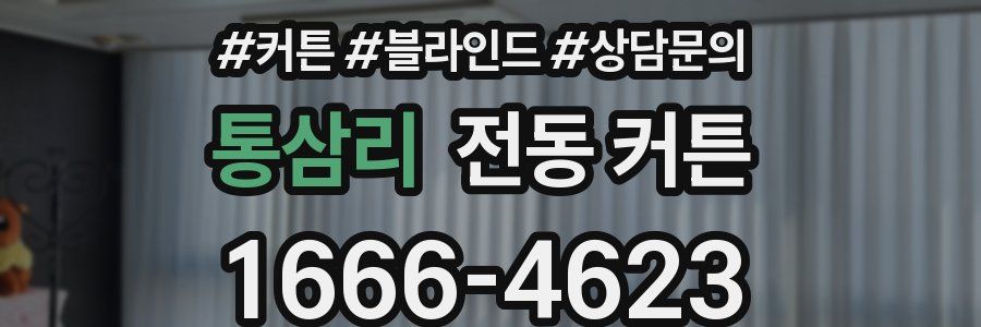 통삼리 전동 커튼