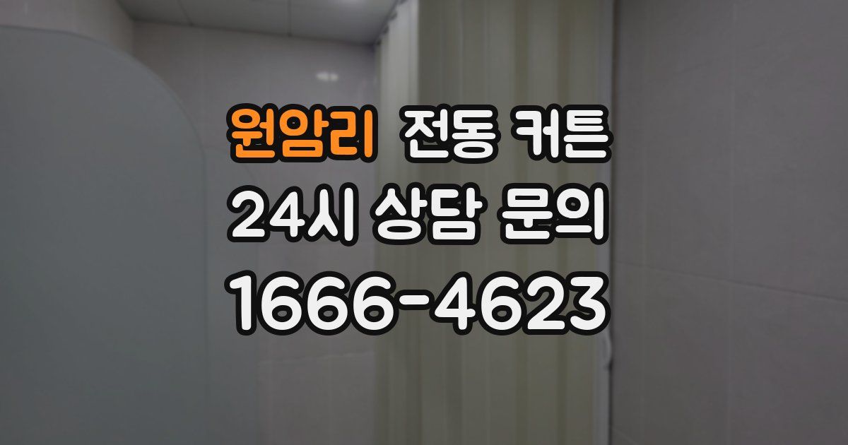 원암리 전동 커튼