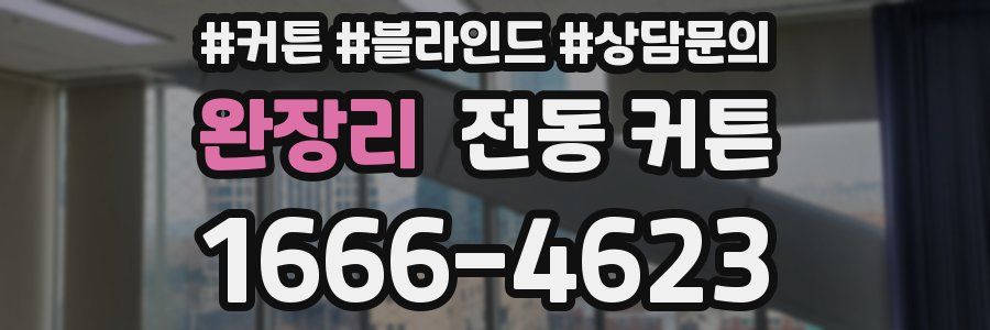 완장리 전동 커튼