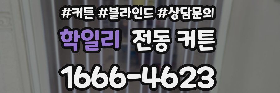 학일리 전동 커튼