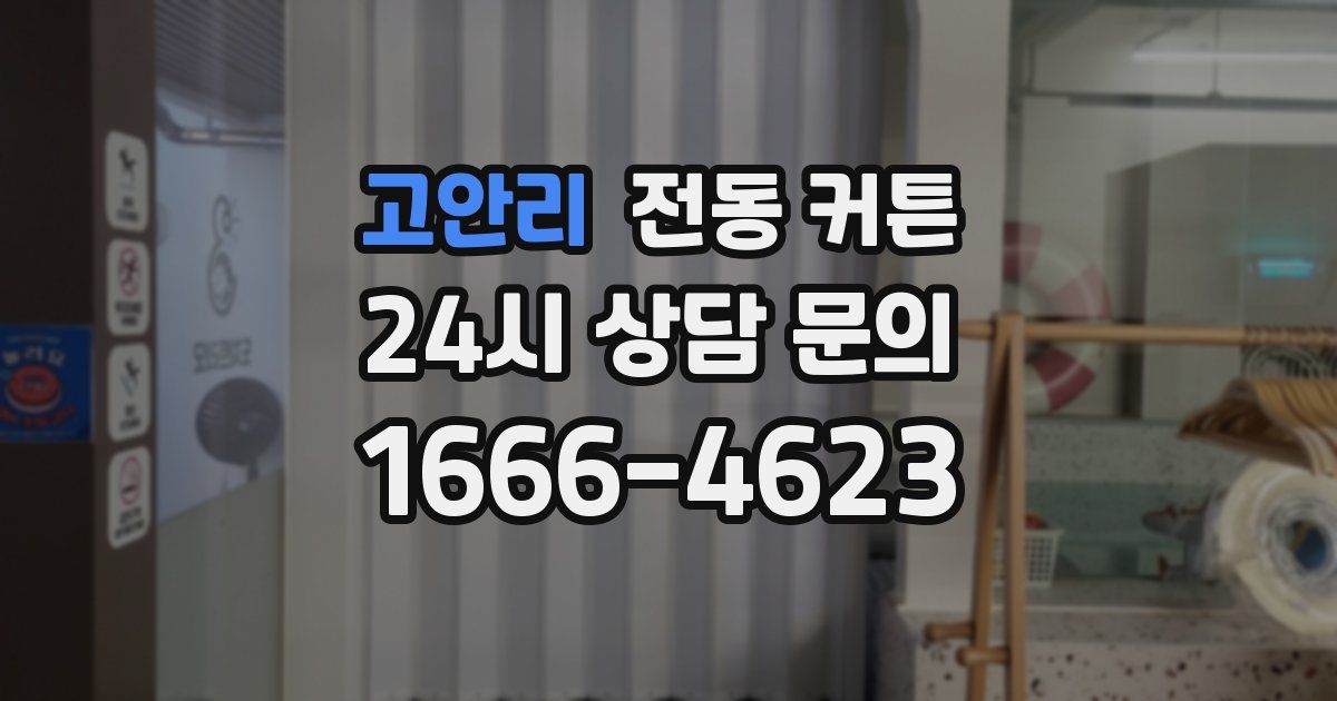 고안리 전동 커튼