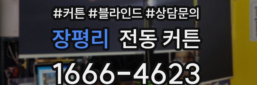 장평리 전동 커튼