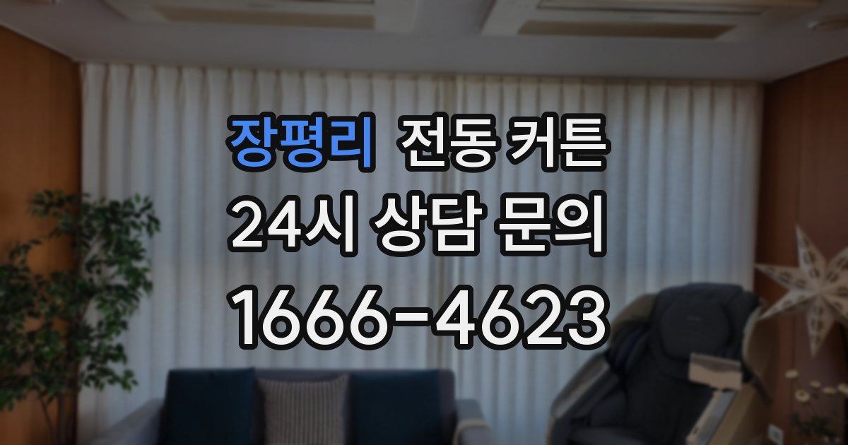 장평리 전동 커튼