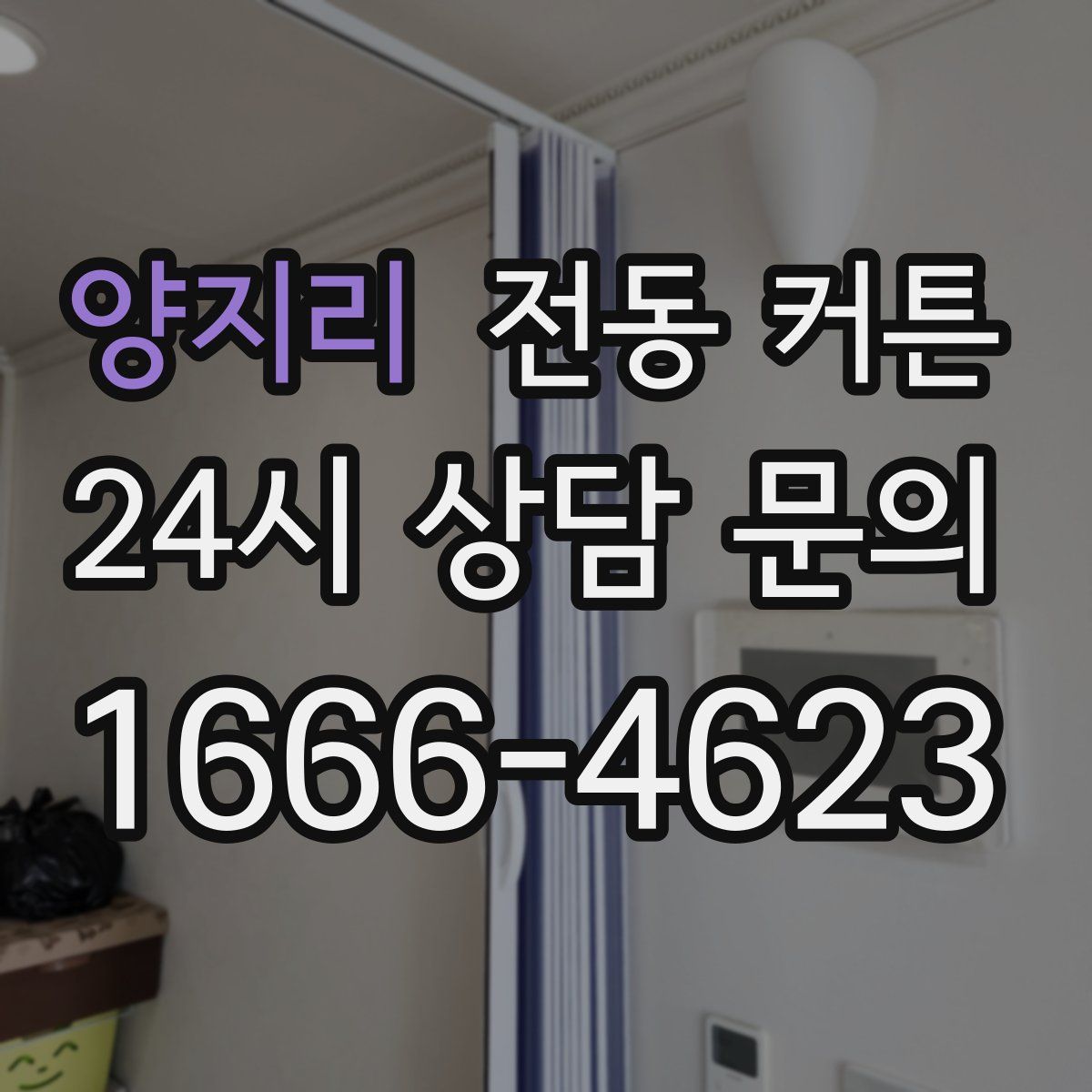 양지리 전동 커튼