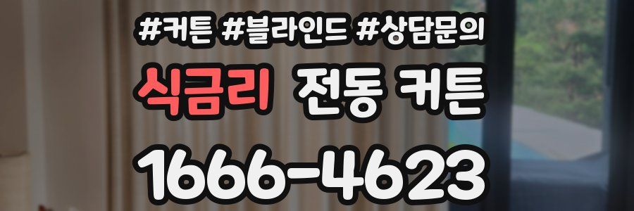 식금리 전동 커튼