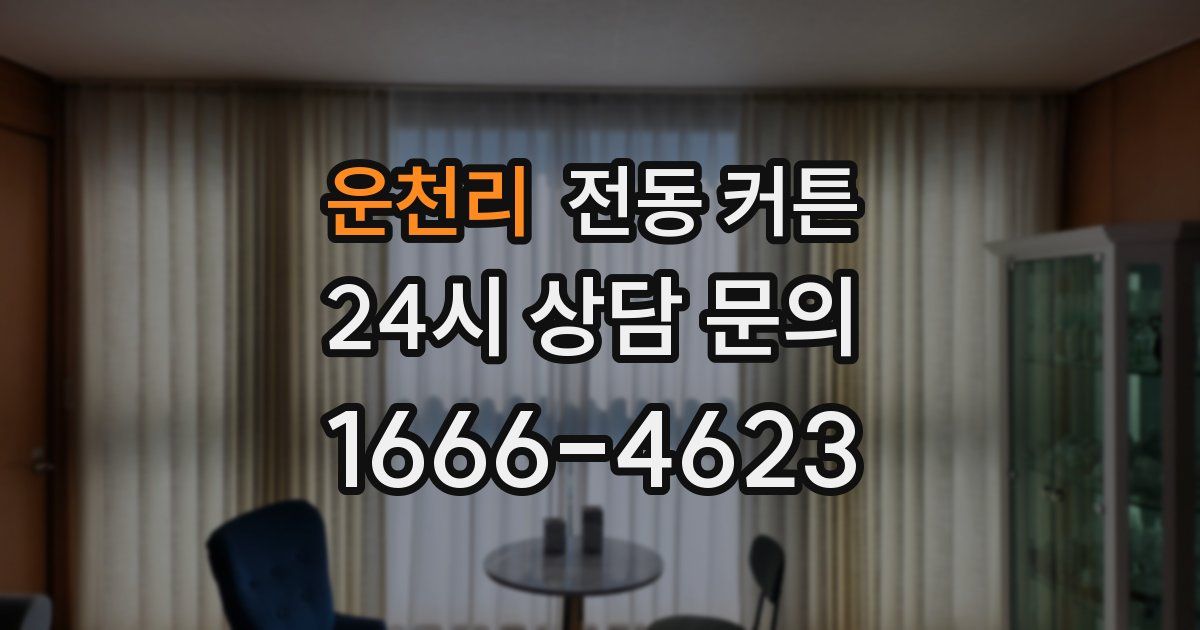 운천리 전동 커튼