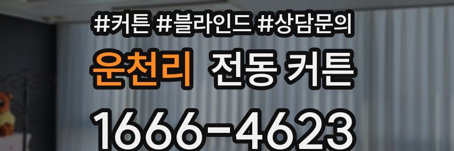 운천리 전동 커튼