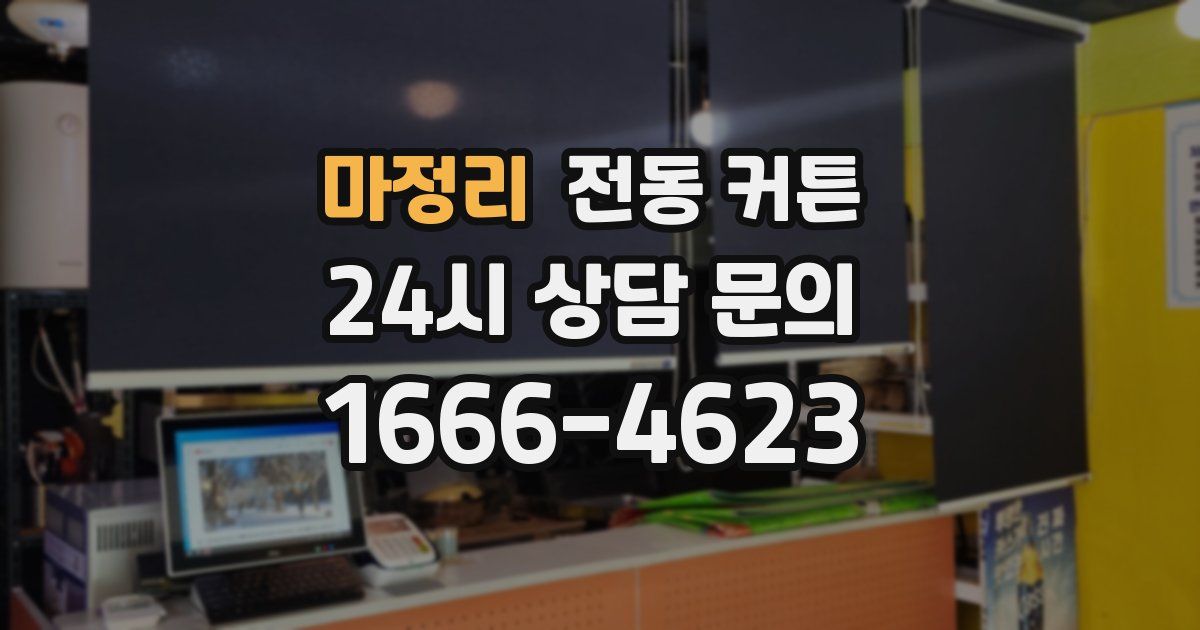 마정리 전동 커튼