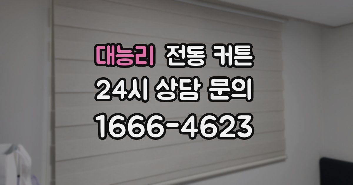대능리 전동 커튼