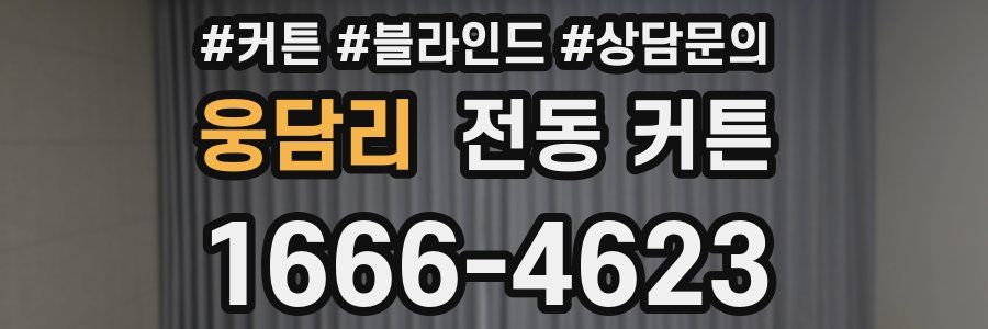 웅담리 전동 커튼