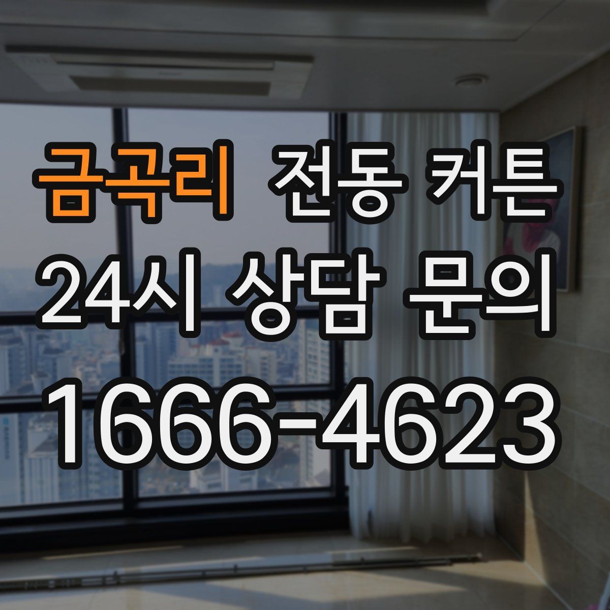 금곡리 전동 커튼
