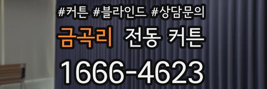 금곡리 전동 커튼