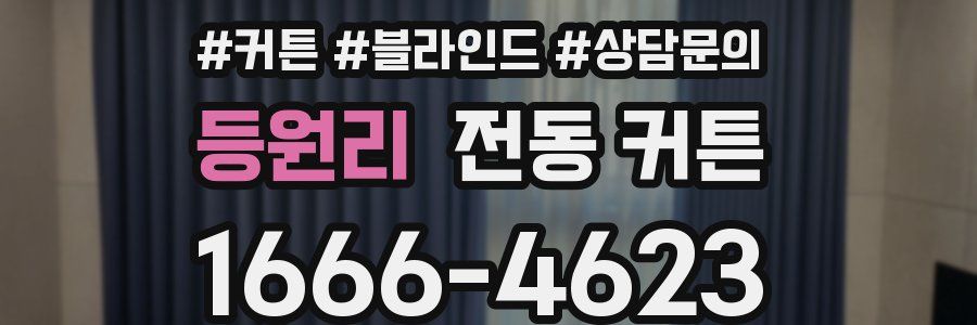 등원리 전동 커튼