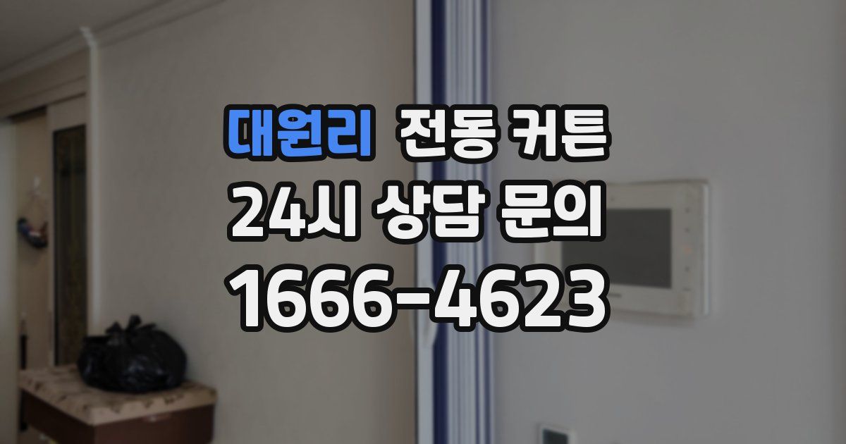 대원리 전동 커튼