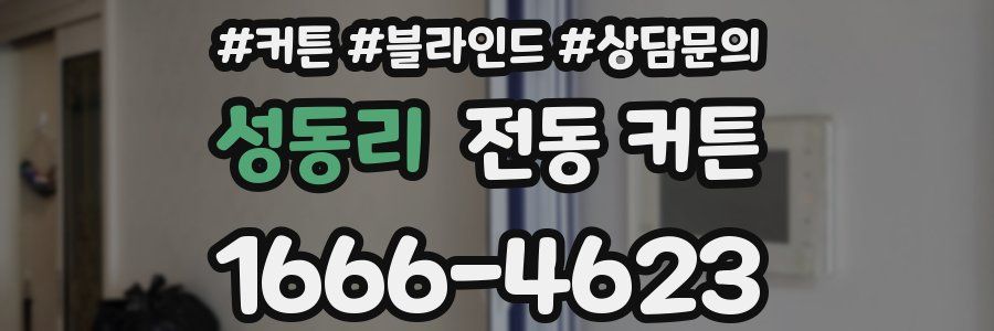 성동리 전동 커튼