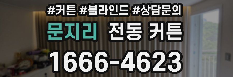 문지리 전동 커튼