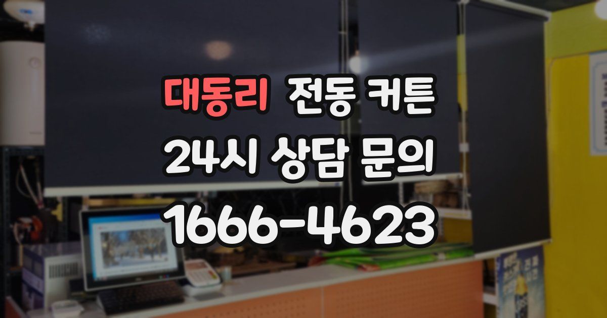 대동리 전동 커튼
