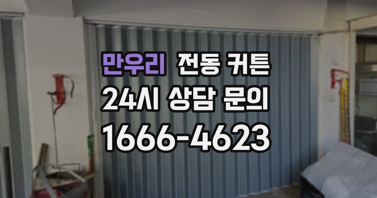 만우리 전동 커튼