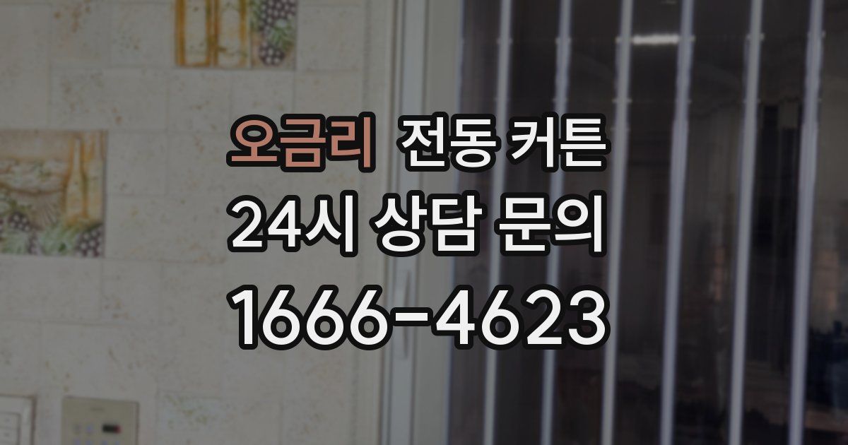 오금리 전동 커튼