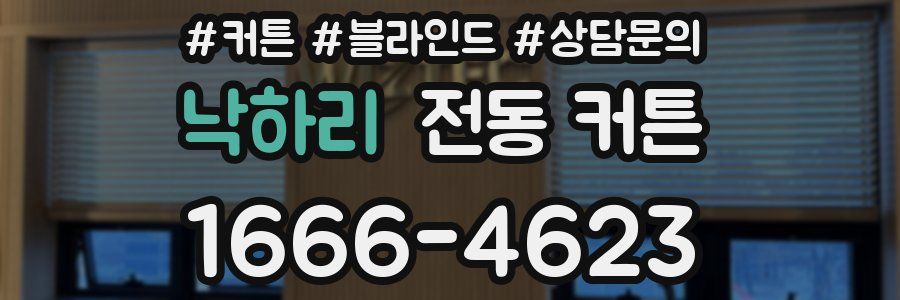낙하리 전동 커튼