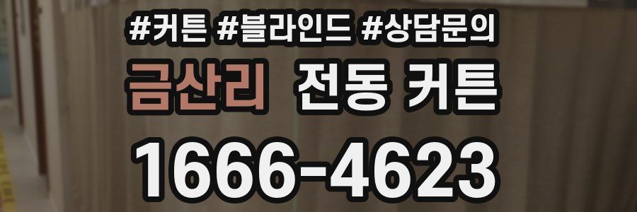 금산리 전동 커튼