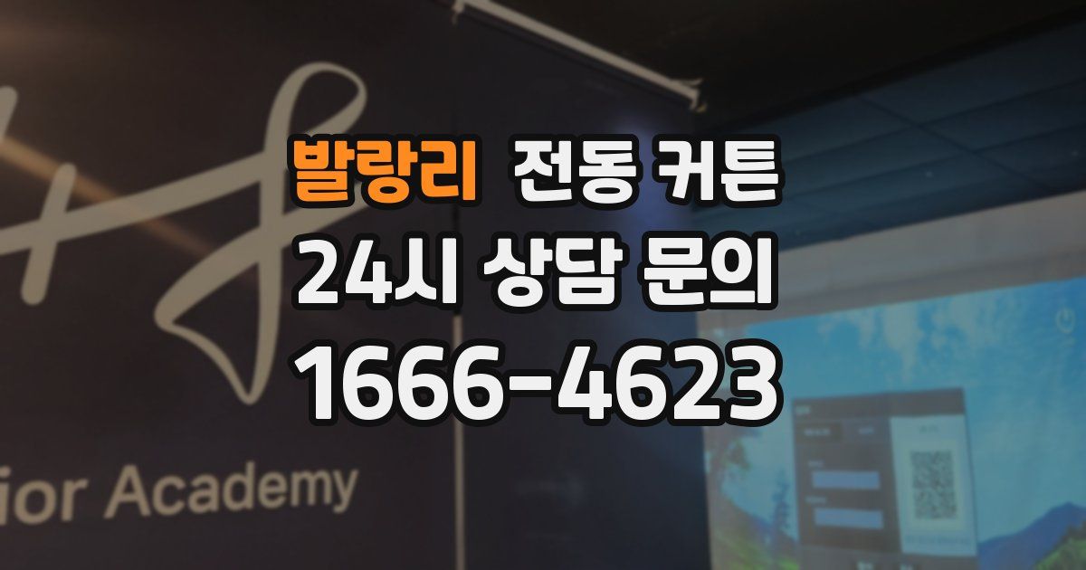 발랑리 전동 커튼