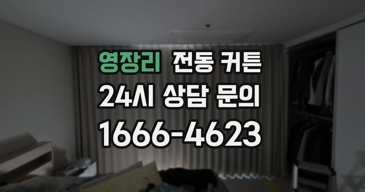 영장리 전동 커튼