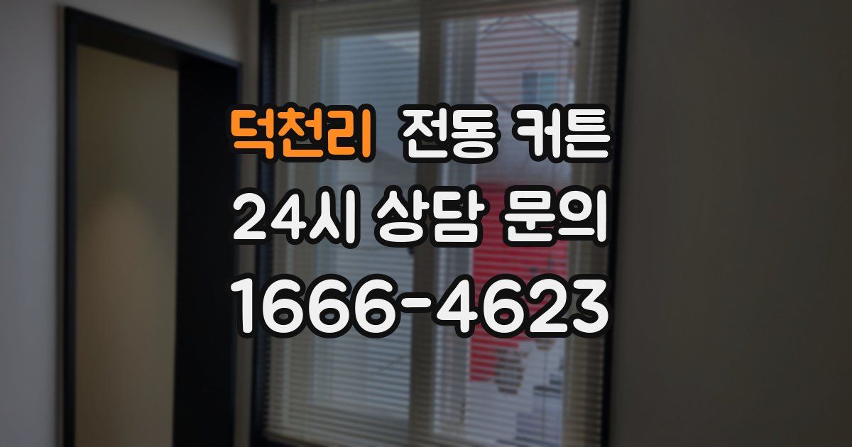 덕천리 전동 커튼